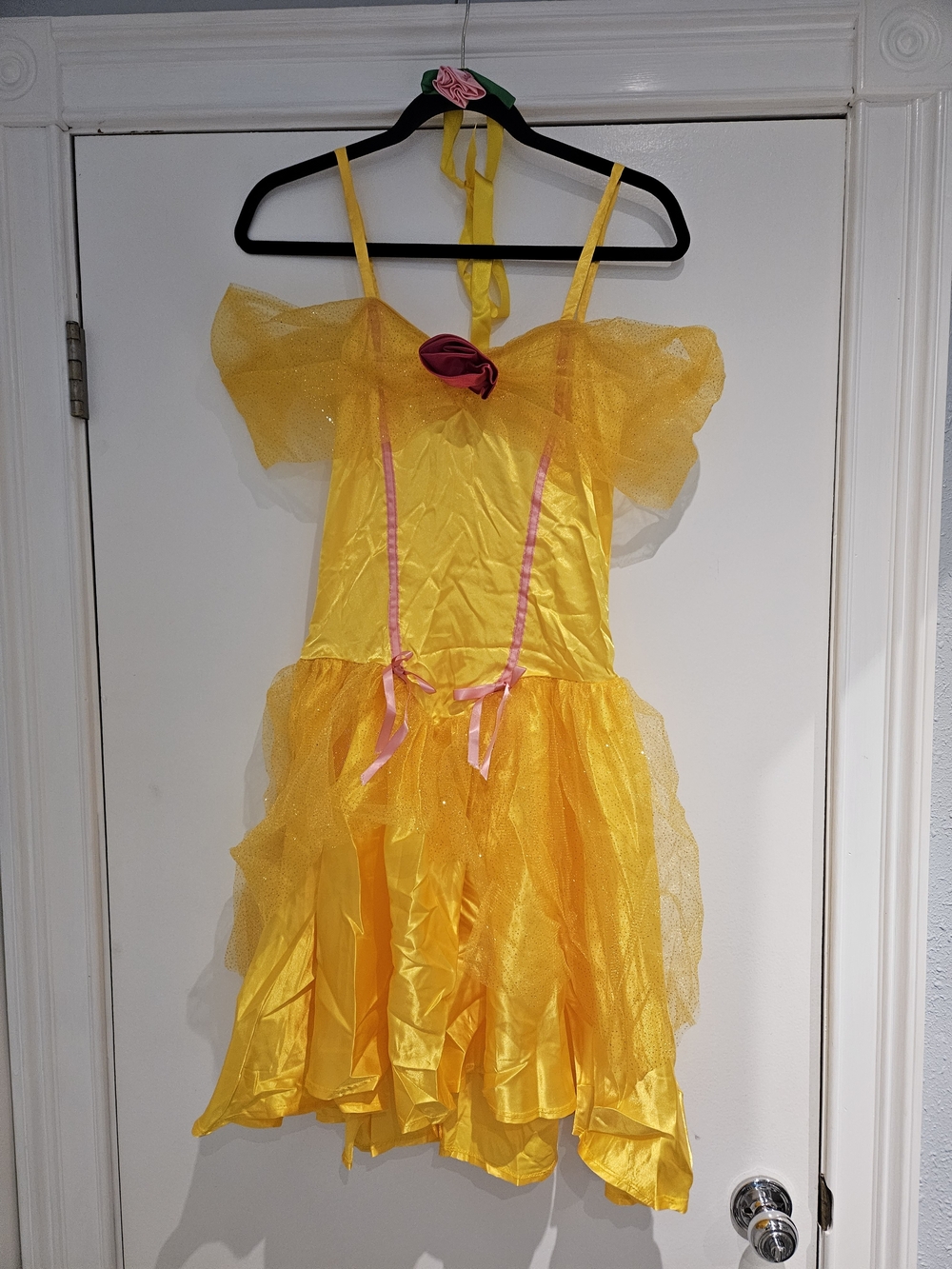 New! Disney Leg Avenue Belle Costume Dress And Headpiece